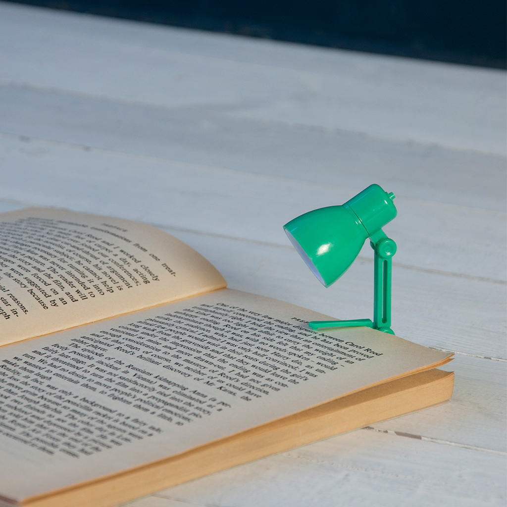 Mini Reading Book Lamp Mint Green Rex London